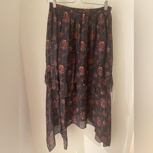 Ulla Johnson Ciele Silk Midi Skirt Size 6